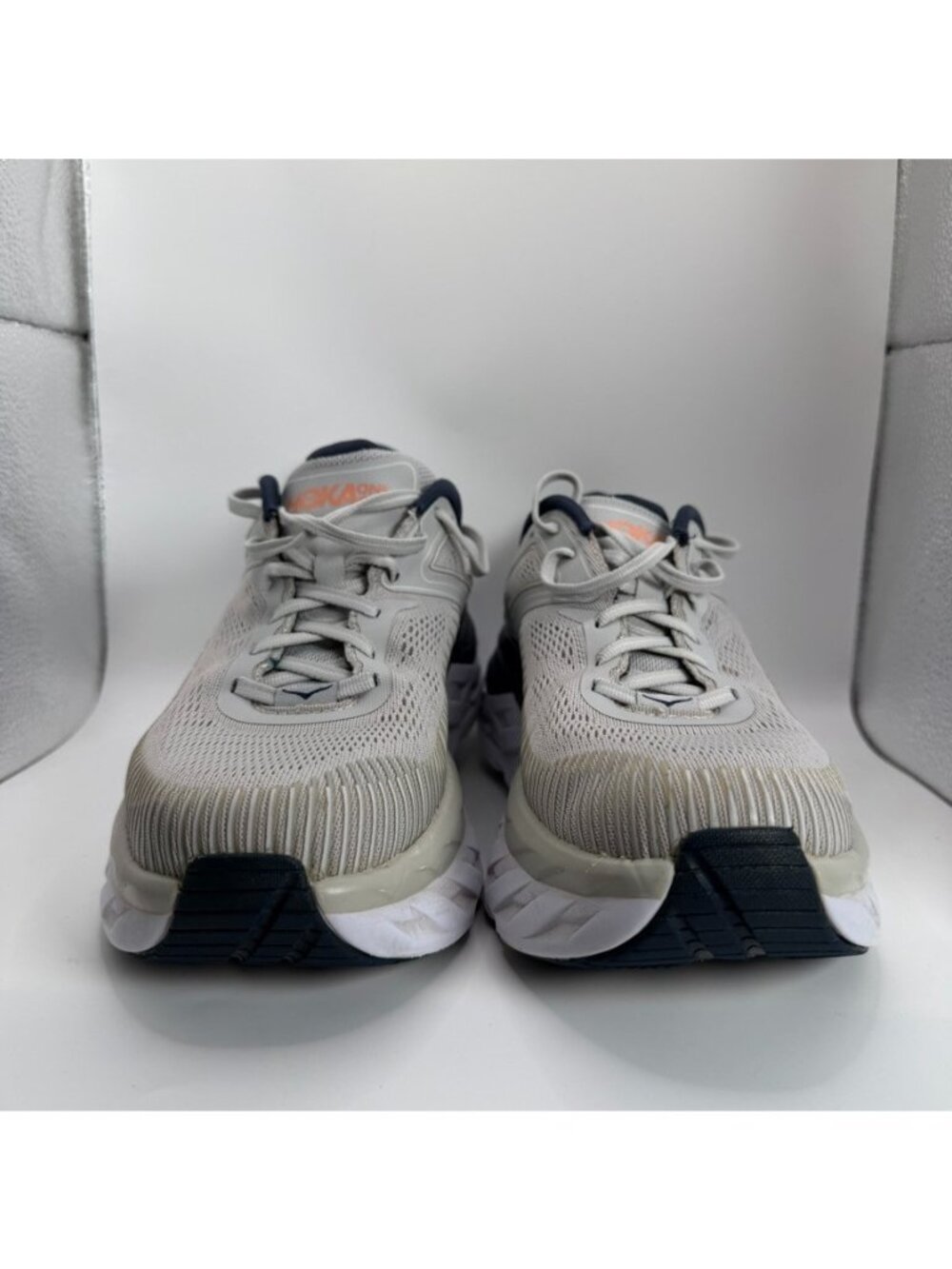Hoka One One W Bondi 7 Shoes Women Size 10 Gray Blue Running Cushioned - Picture 2 of 10